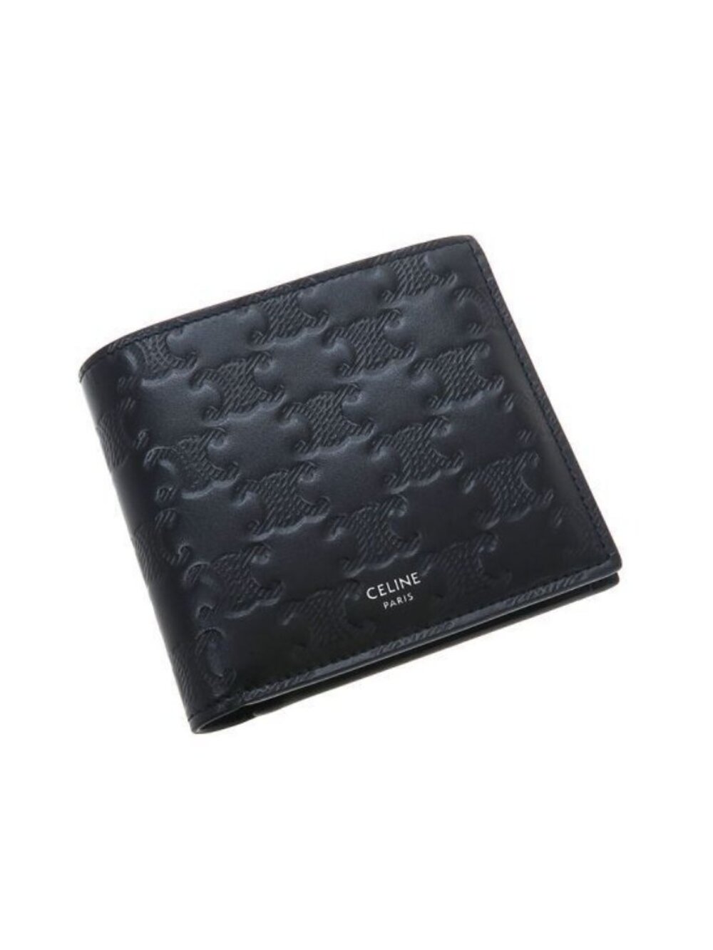 Celine Bifold Wallet Triomphe Embossed